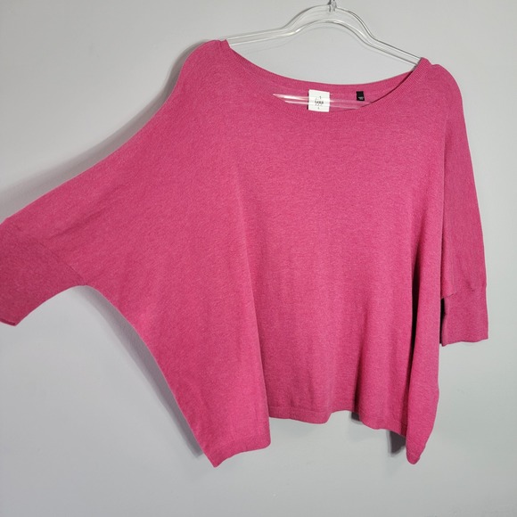 Cabi Cartwheel Pullover Pink Oversized Dolman Sleeve Knit Sweater Top Size L - Picture 3 of 8